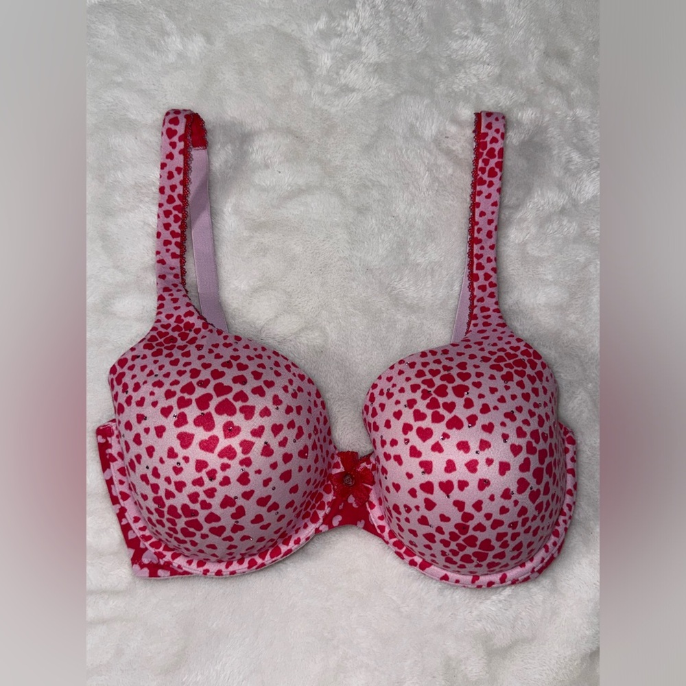 Victoria’s Secret heart rhinestone bra size 34D